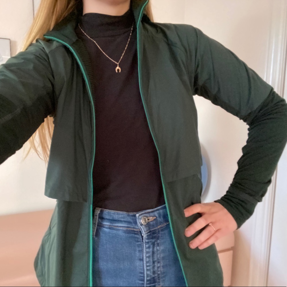 REI Forest Green Windbreaker - Size S